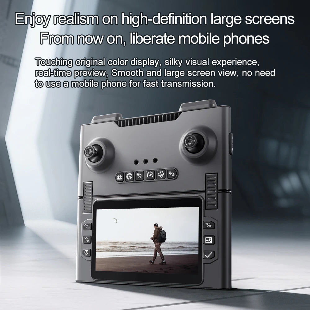 2025 nuevo M66 Drone HD Control remoto plegable con cámara y pantalla 5G FPV cámara Quadcopter Motor sin escobillas RC Quadcopter