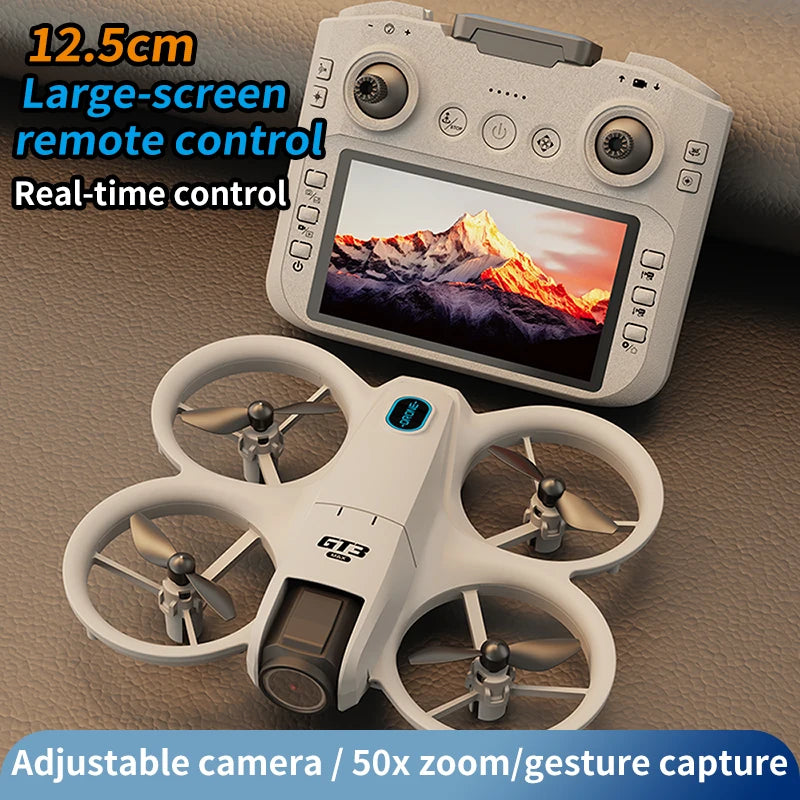 2025Nuevo GT3 MAX Drone 8K HD 4,3 "helicóptero con modo sin cabeza y control remoto 360 °   Flip Quadcopter Toys Mini Drone Fors Regalos de juguetes para niños
