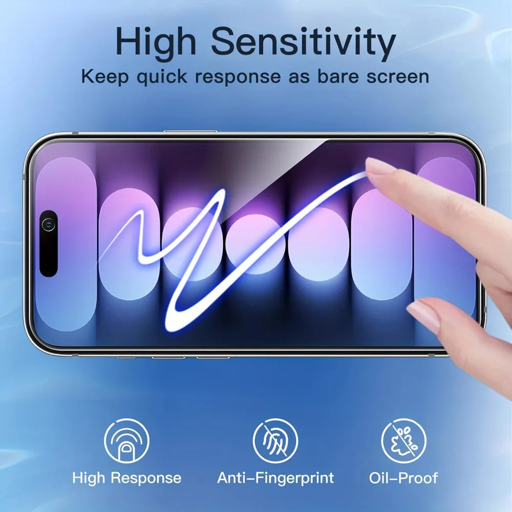 3Pcs Privacy Full Screen Protector for iPhone 17 16 14 15 Pro Max 13 12 11 Pro 16e 14 15 Plus XR XS Dust Free Installation Glass