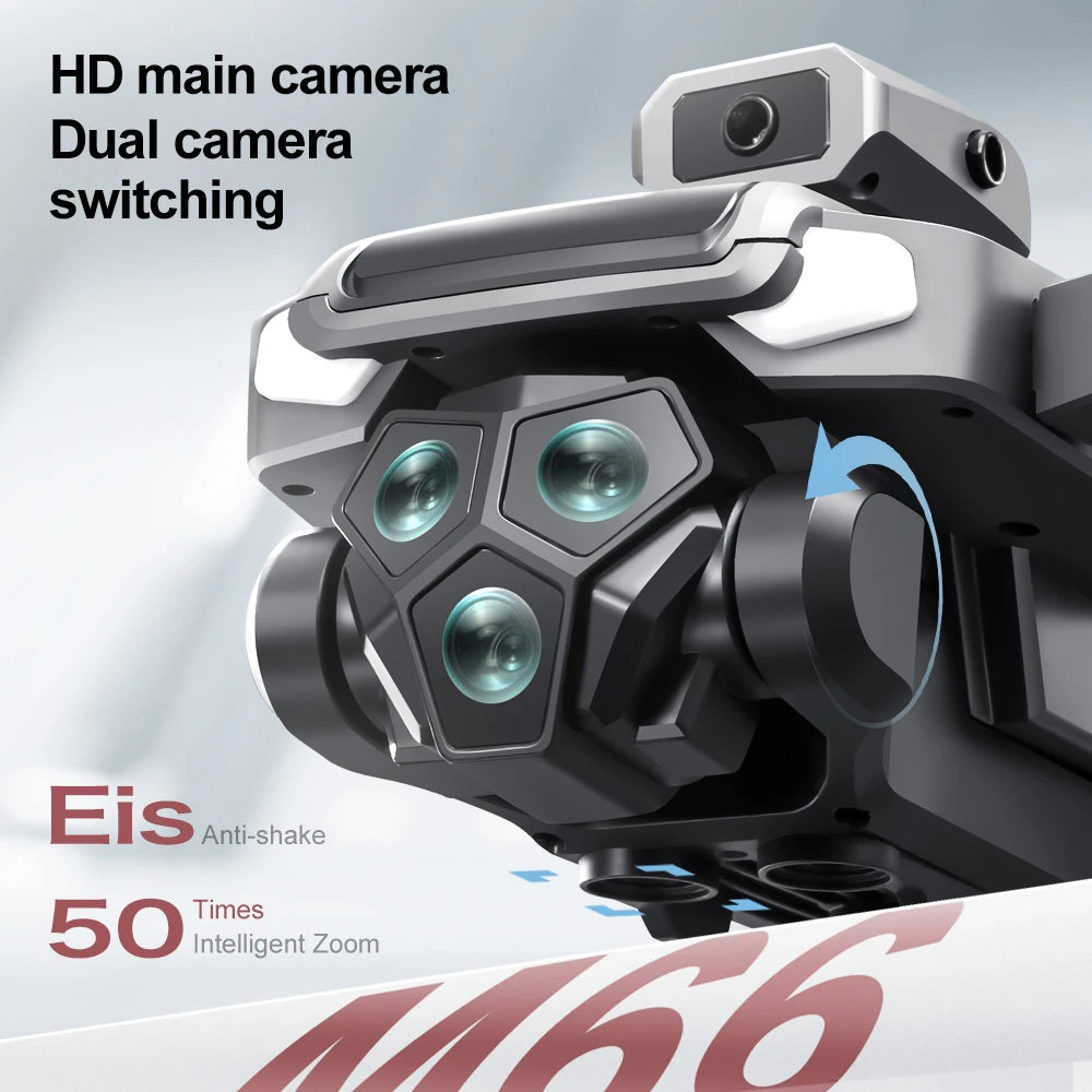 2025 nuevo M66 Drone HD Control remoto plegable con cámara y pantalla 5G FPV cámara Quadcopter Motor sin escobillas RC Quadcopter
