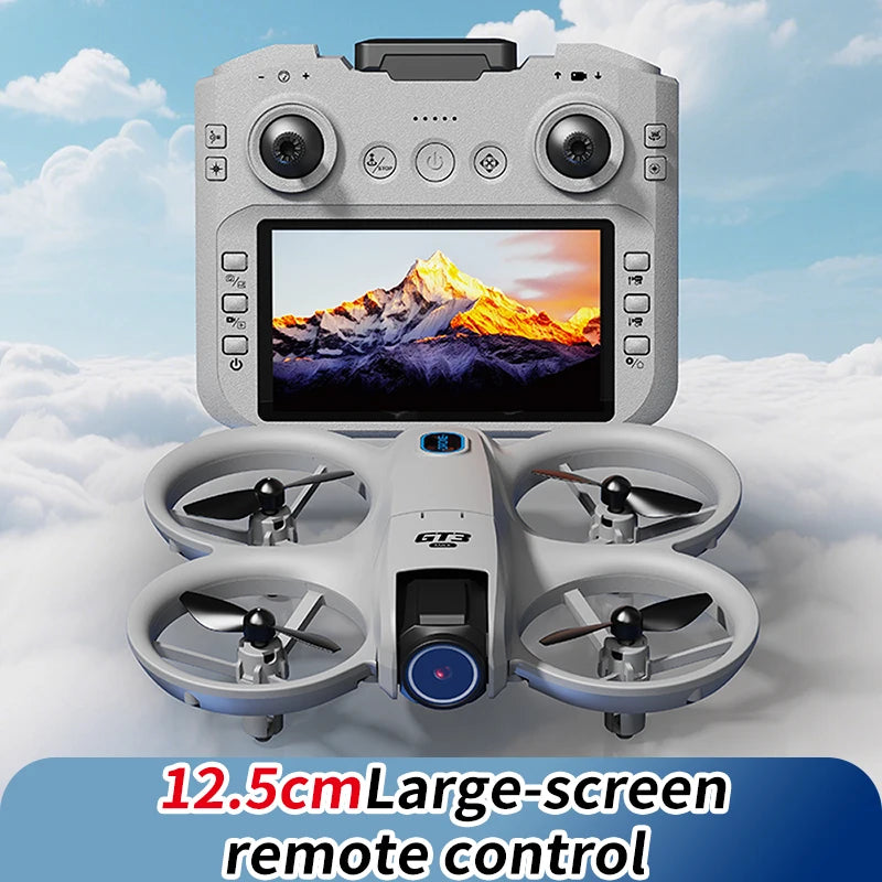 2025Nuevo GT3 MAX Drone 8K HD 4,3 "helicóptero con modo sin cabeza y control remoto 360 °   Flip Quadcopter Toys Mini Drone Fors Regalos de juguetes para niños