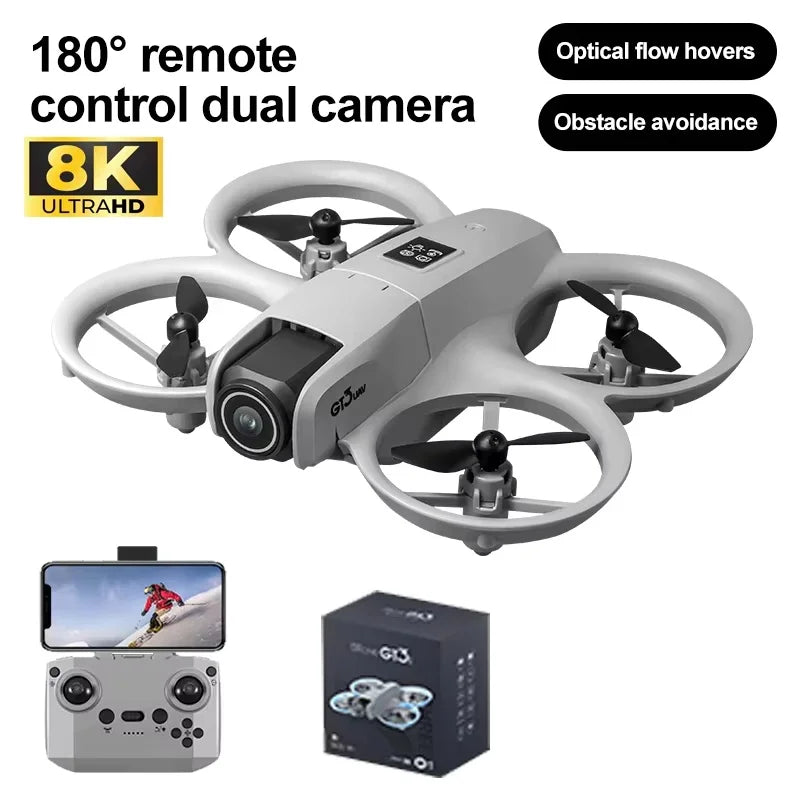 2025Nuevo GT3 MAX Drone 8K HD 4,3 "helicóptero con modo sin cabeza y control remoto 360 °   Flip Quadcopter Toys Mini Drone Fors Regalos de juguetes para niños